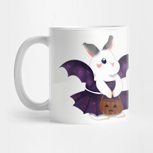 Bat and witch Bunny _ Bunniesmee Halloween Edition Mug